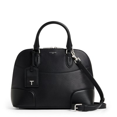 Sac à main moyen modèle en cuir grainé et lisse ROMY LE TANNEUR