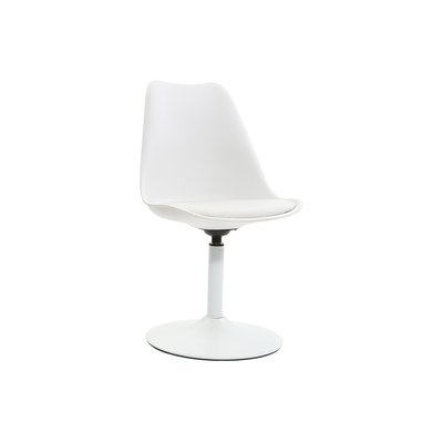 Chaise design pivotant blanc mat STEEVY V2 MILIBOO