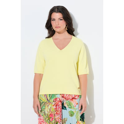 Pull manches courtes, décolleté en V ULLA POPKEN