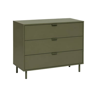 Commode décor bois et métal 3 tiroirs ELLIE SWEEEK