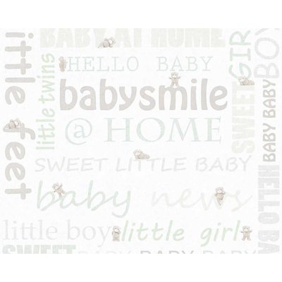 Papier peint Baby à écritures colorées HOME MAISON