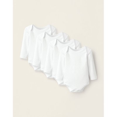 Pack 4 Bodies en Coton Pointelle ZIPPY
