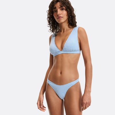 Bas de maillot de bain vichy, tanga, Signature JOHANE LA REDOUTE COLLECTIONS