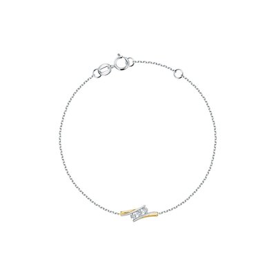 Bracelet en or 375 et diamant CLEOR