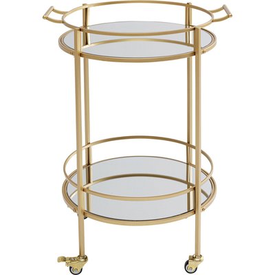 Desserte en verre miroir et acier, EMILIA KARE DESIGN