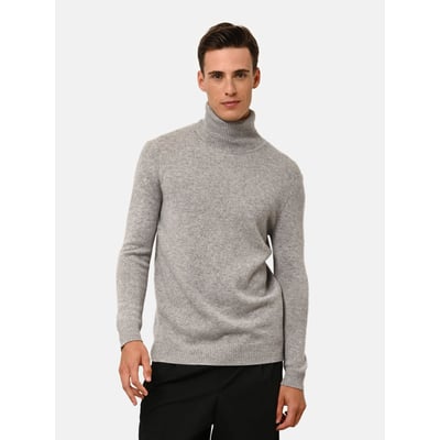 Pull Col Roulé 4 Fils Nuage Chiné Sacha JUST CASHMERE