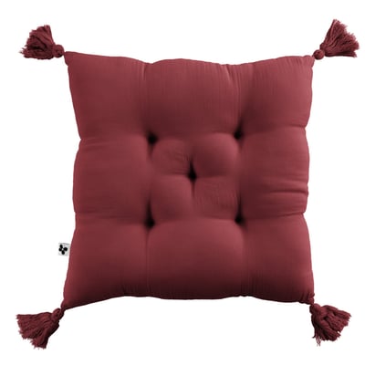 Coussin de chaise Assise matelassée gaze de coton gaia EDEN