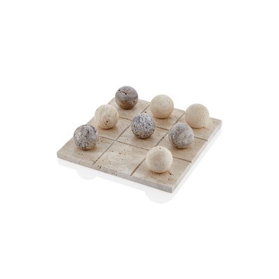 Jeu Solitaire en Travertin ARTURO STELLAMEUBLES