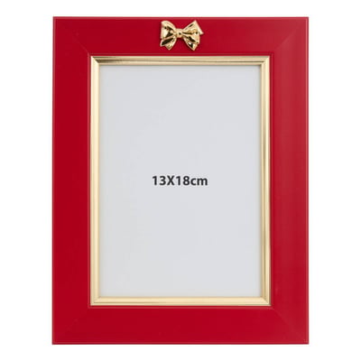 CADRE ROUGE NOEUD 13X18 FEERIC LIGHTS & CHRISTMAS