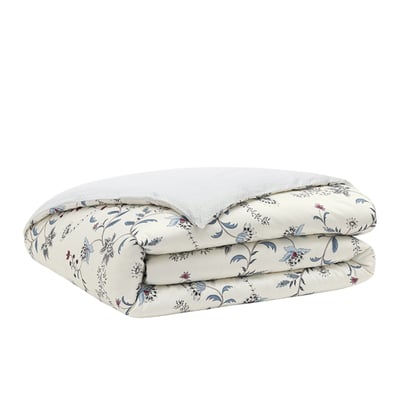 Housse de couette imprimée en satin de coton bio, JARDIN D'HIVER ALEXANDRE TURPAULT