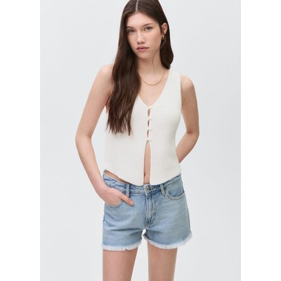 Short en jean strass MANGO TEEN