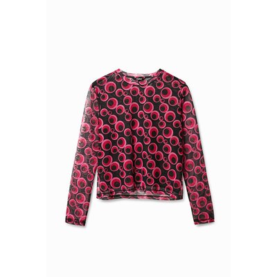 Desigual - T-shirt en tulle avec cercles DESIGUAL