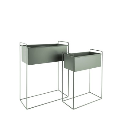 2 cache-pots rectangulaire en métal - Essence PRESENT TIME
