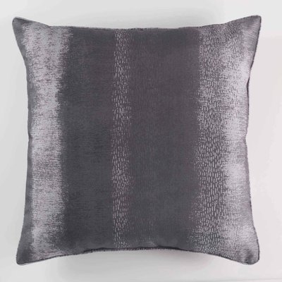 Coussin Passepoil polyester imprime Arc-en-ciel Anthracite 40 x 40 cm DOUCEUR D'INTÉRIEUR