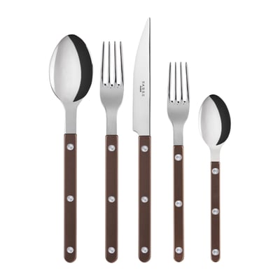 Set de 5 couverts de table, Bistrot Pearly SABRE