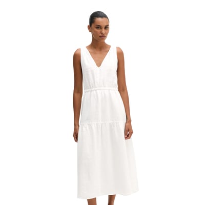 Robe à étages en lin regular avec bretelles croisées MARC O'POLO