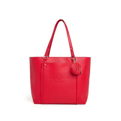 Tote Bag Effet Cuir Avec Logo PEPE JEANS