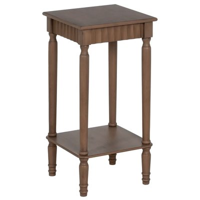 Table d'appoint carrée marron en bois  36x36x71cm WADIGA