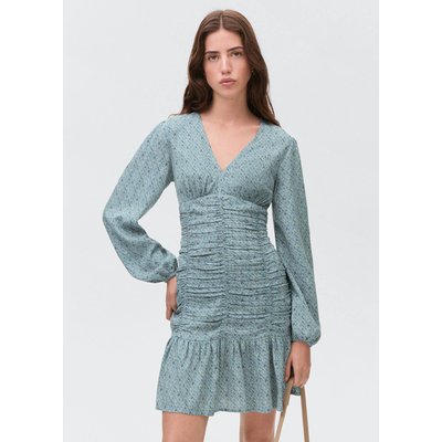 Robe imprimée détail drapé MANGO TEEN