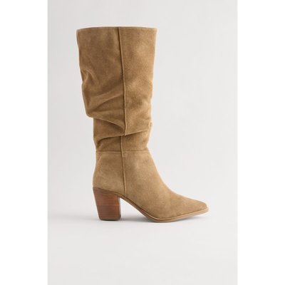 Bottes en daim souple hauteur genou NEXT