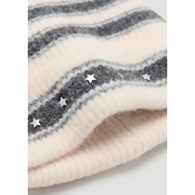 Bonnet en maille à rayures MANGO KIDS