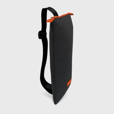 Sacoche Batterie Vélo Électrique – Tissu Automobile Éco-Responsable et cuir orange OH MY BAG