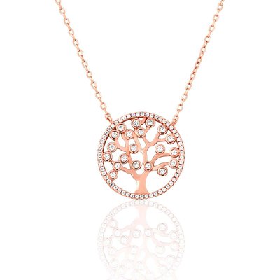 Collier en argent 925 et oxyde de zirconium CLEOR