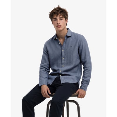 Chemise en lin Riviera à manches longues SUPERDRY