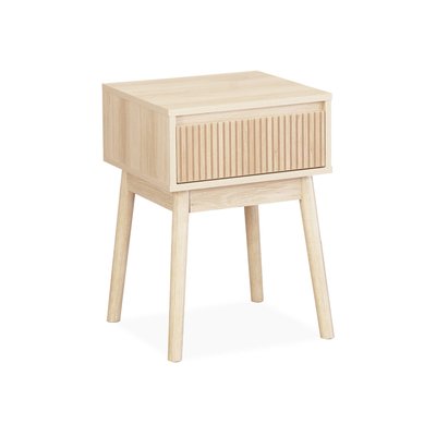 Table de chevet décor bois 1 tiroir LINEAR SWEEEK