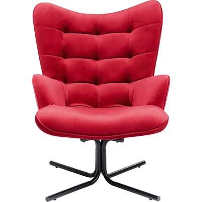 Fauteuil pivotant en velours, OSCAR KARE DESIGN