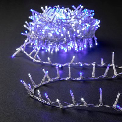 Guirlande lumineuse extérieur 1000 LED blanc froid bleu 25m FEERIC LIGHTS & CHRISTMAS