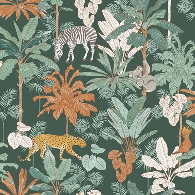 Nappe Toile cirée au mètre Aventura kaki DOUCEUR D'INTÉRIEUR
