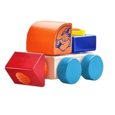 Camion en bois, velcro 5 pcs SELECTA