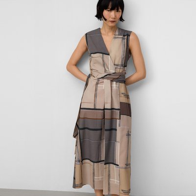 Robe midi imprimée ADOLFO DOMINGUEZ