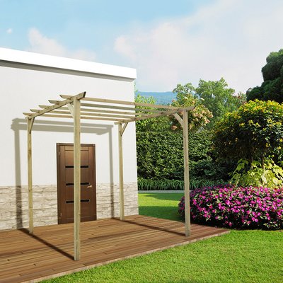 Pergola en bois Cerise CEMONJARDIN