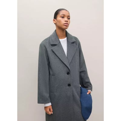 Manteau long en laine MANGO TEEN