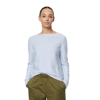 Pull à col rond en tricot regular avec des mailles fines à gauche MARC O'POLO