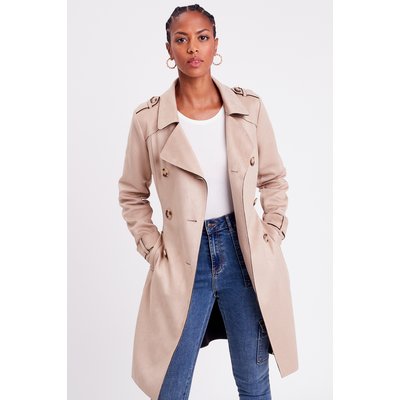 Trench en suedine femme shop