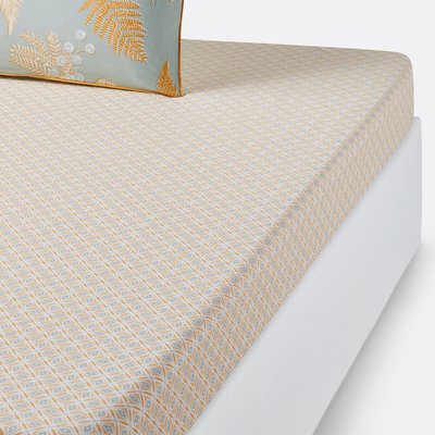 Drap housse en percale de coton, Fougère LA REDOUTE INTERIEURS