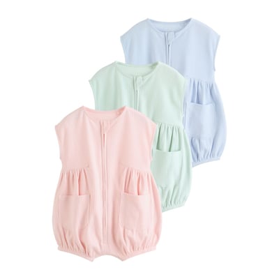 Barboteuse zippée bébé, lot de 3 NEXT