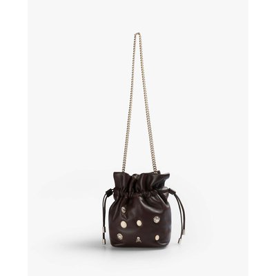 Sac seau cuir clous SCALPERS