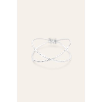 Bague croisée Éclat - Argent YAY PARIS