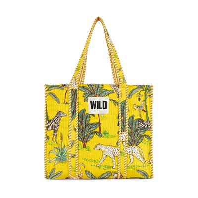 Sac cabas coton matelassé imprimé BAUTISTA WILD