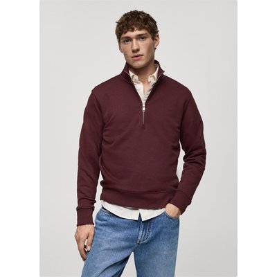 Sweat-shirt regular-fit col zippé MANGO MAN