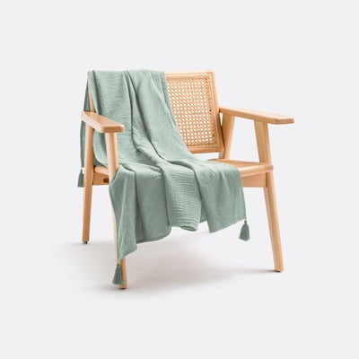 Plaid gaze de coton, Kumla LA REDOUTE INTERIEURS