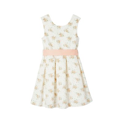 Robe de cérémonie motifs fleurs aquarelle à la base VERTBAUDET