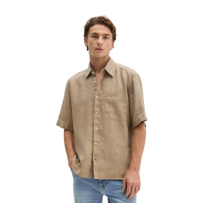 Chemise à manches courtes regular en pur lin MARC O'POLO
