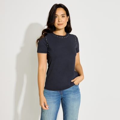 T-shirt détails clous GRAIN DE MALICE