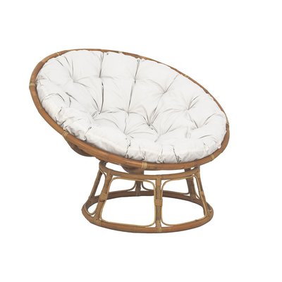 Fauteuil papasan rotin avec coussin Ø113cm PALAOS SWEEEK