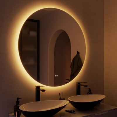 Miroir avec lumières intégrées en verre MODERN SENSEA